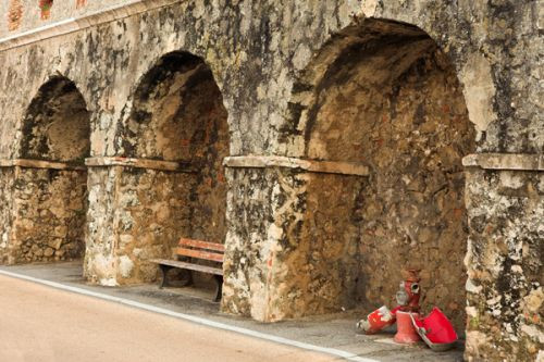 Muur in Antibes