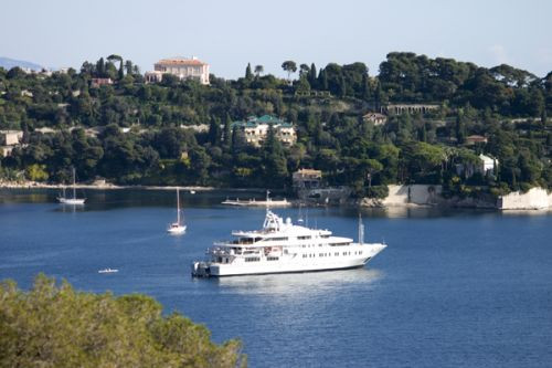 Jacht voor Cap Ferrat