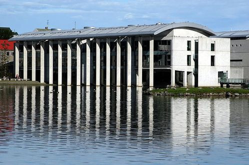 Overzicht van het Stadhuis van Reykjavik