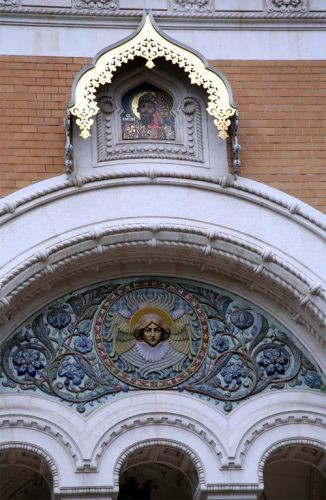 Detail van de Cathédral Russe