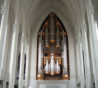 Interieur van de Hallgrímskirkja