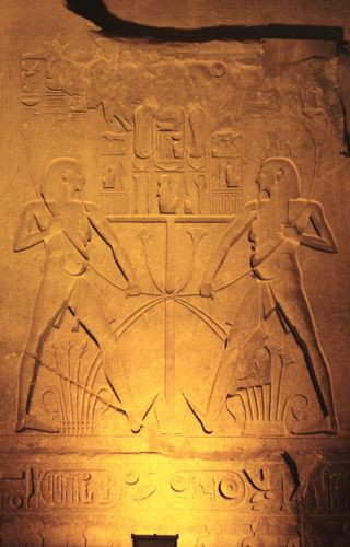 Reliëf in de Luxortempel